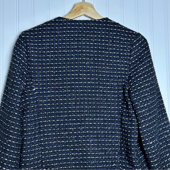 Dolan Left Coast Collection Peplum Tweed black open blazer is a size M Open - Picture 12 of 16